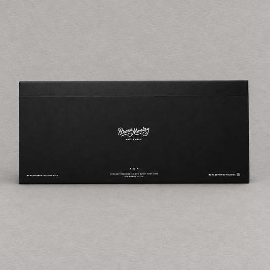 Impish Greetings Planning Is For The Week planner pad back cover in black with white vintage-style typography