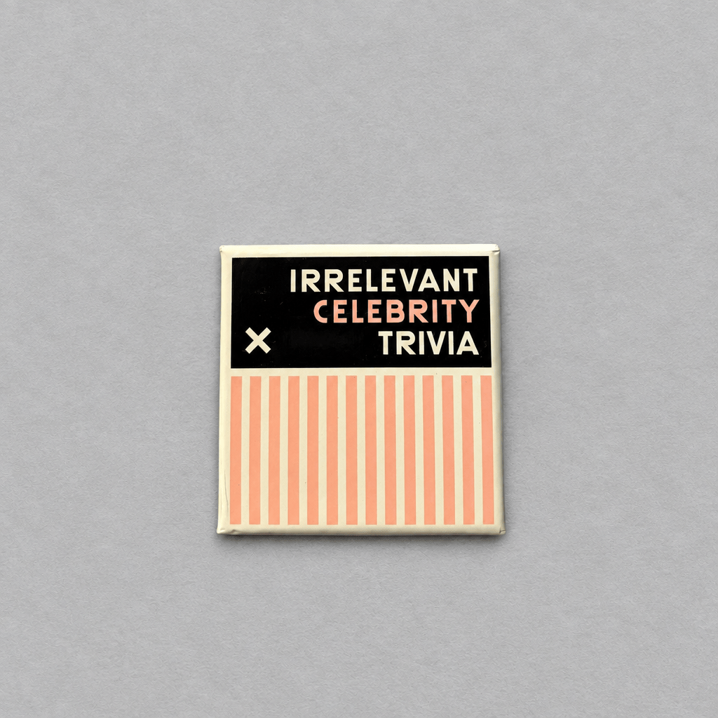 Irrelevant Celebrity Trivia photo 1 on the lighter grey backdrop