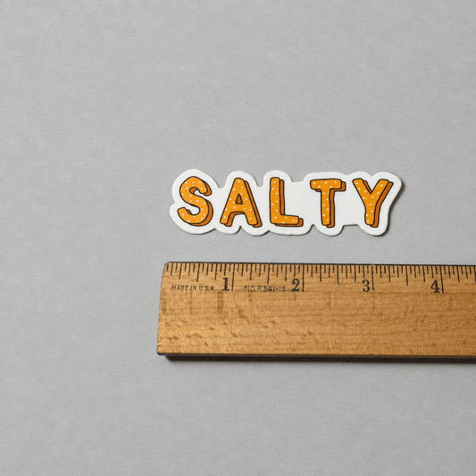 Salty Sticker photo 4 on the lighter grey backdrop