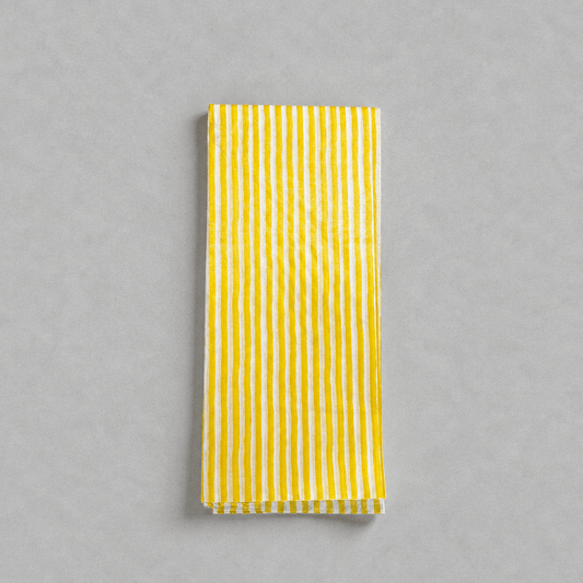 Yellow Stripe Tissue Paper photo 3 on the lighter grey backdrop