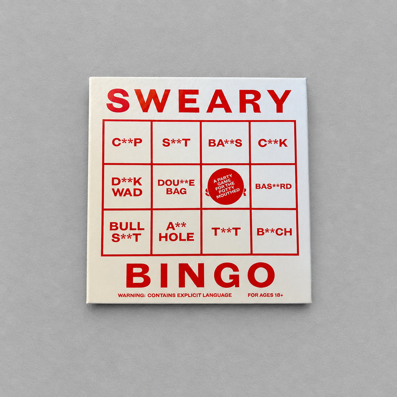 Sweary Bingo Game photo 1 on the lighter grey backdrop