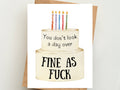 Fine as Fuck Greeting Card