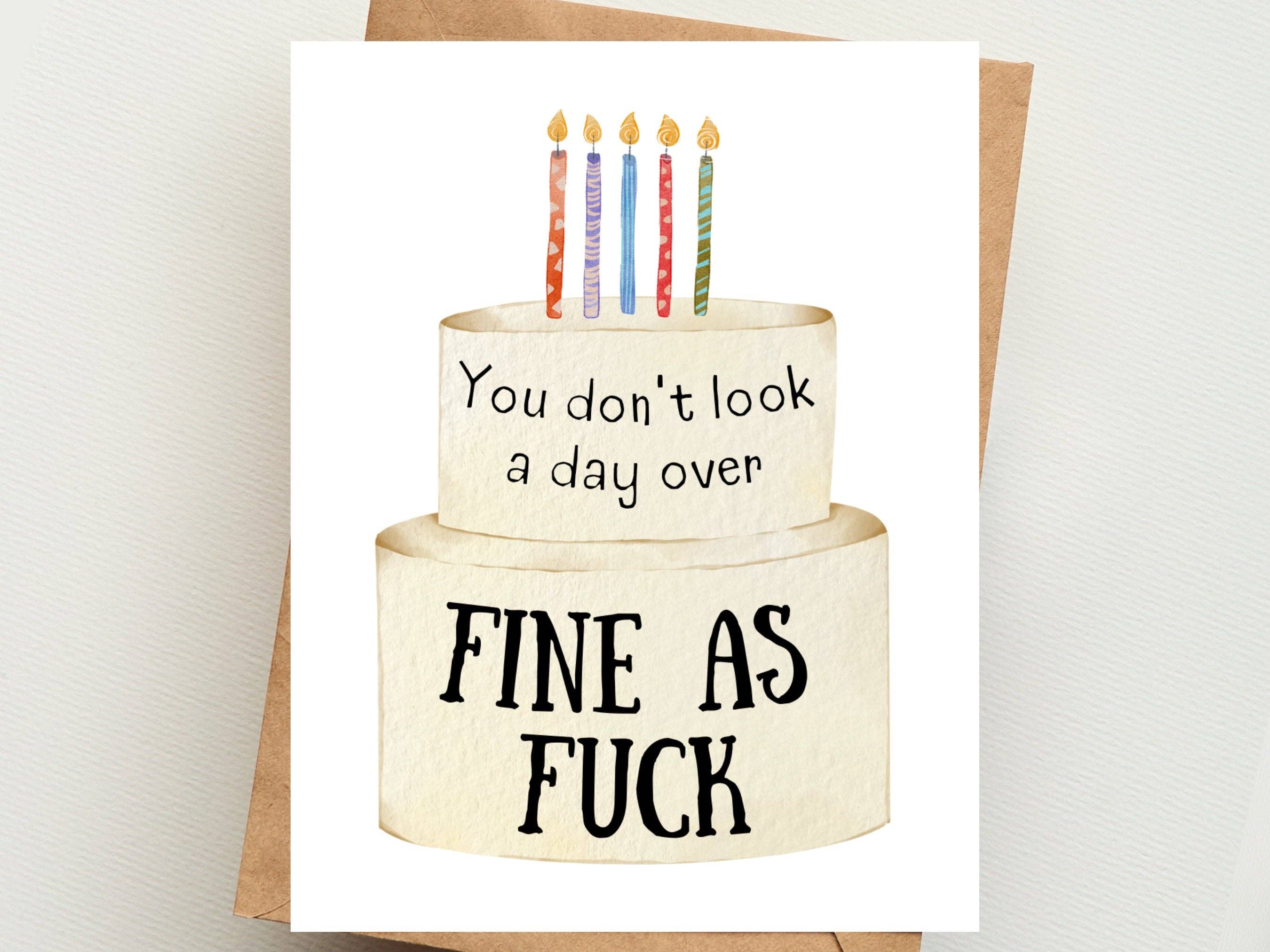 Fine as Fuck Greeting Card