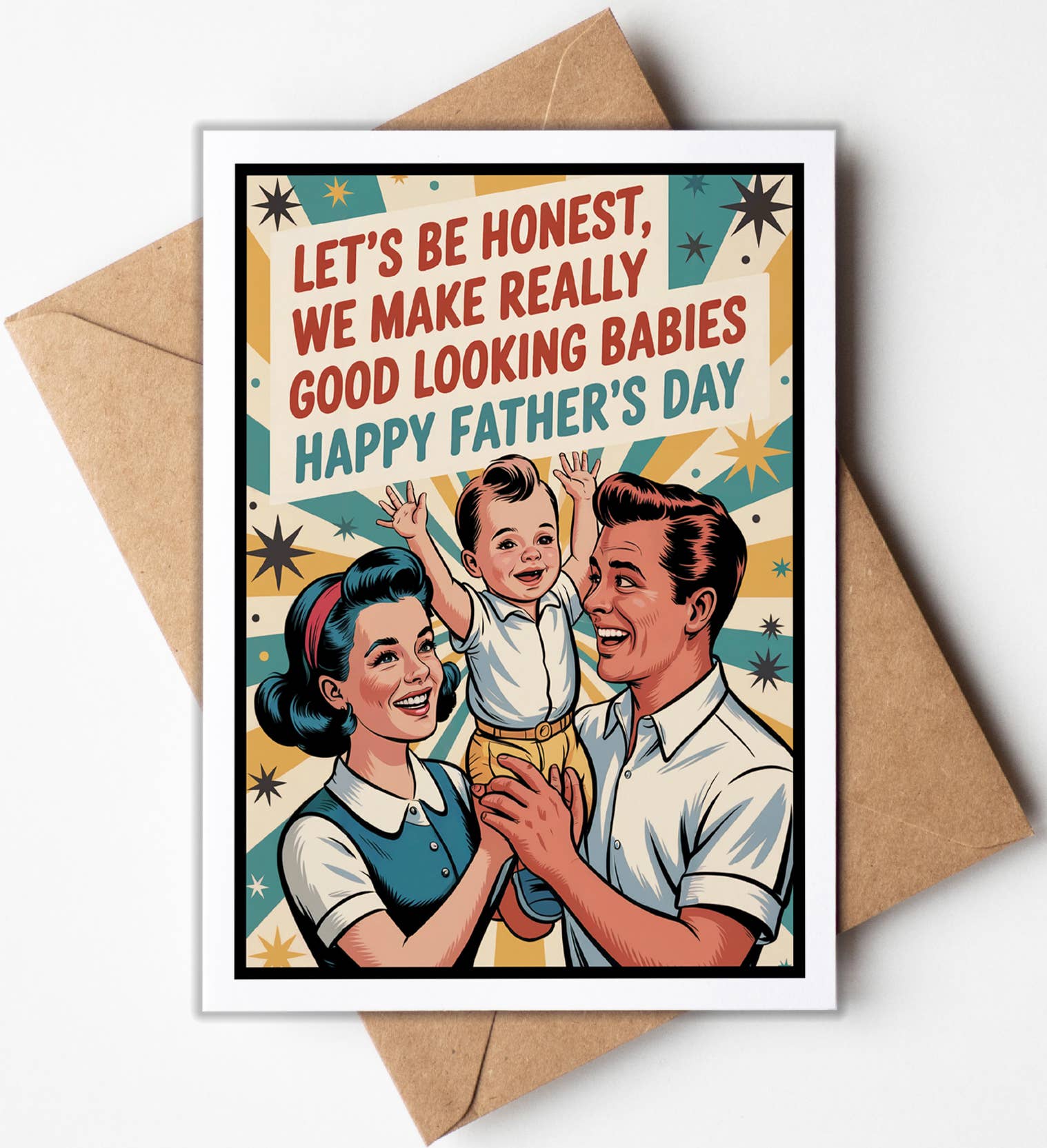 Really Good Looking Babies Father's Day Card