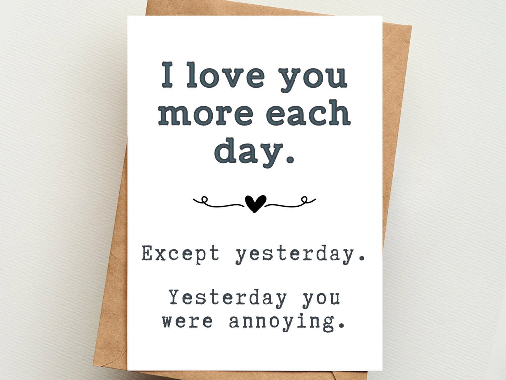 I Love You More Greeting Card