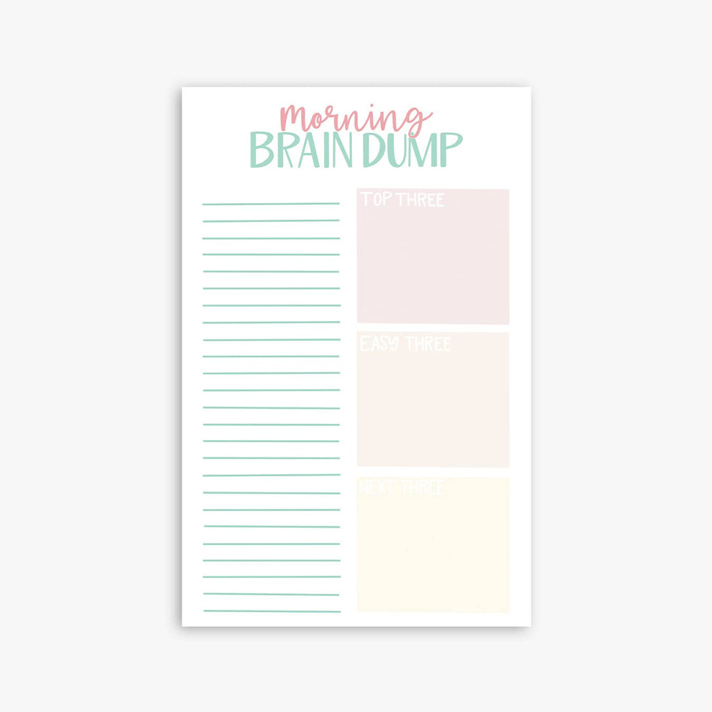 Morning Brain Dump Notepad