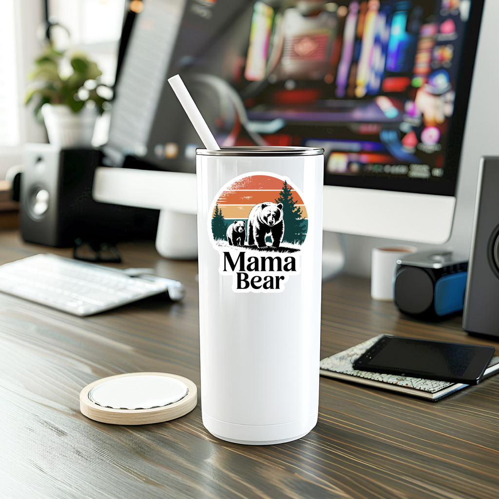 Beautiful Mama Bear Vinyl Sticker