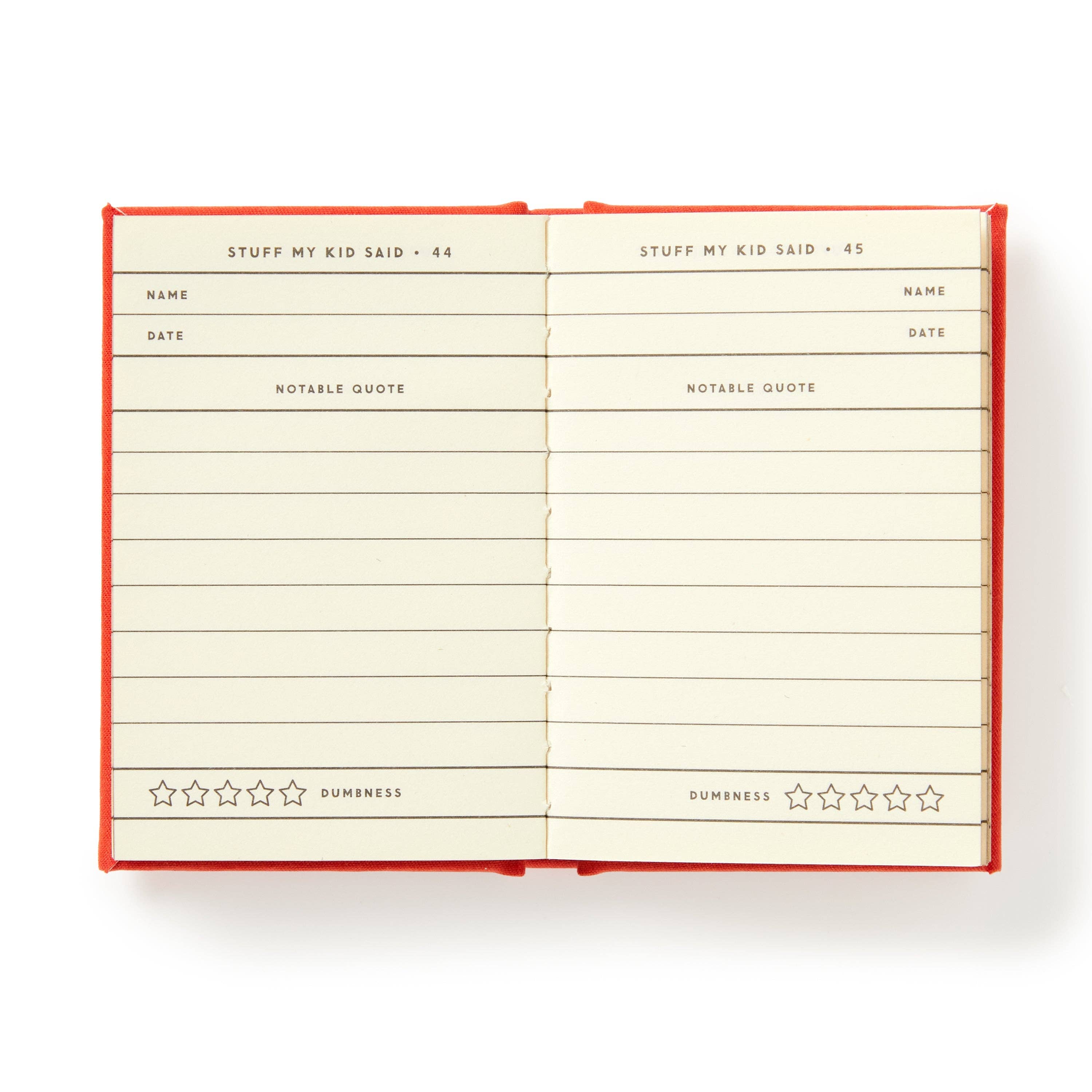 Dumb Things My Kid Said Tiny Diary
