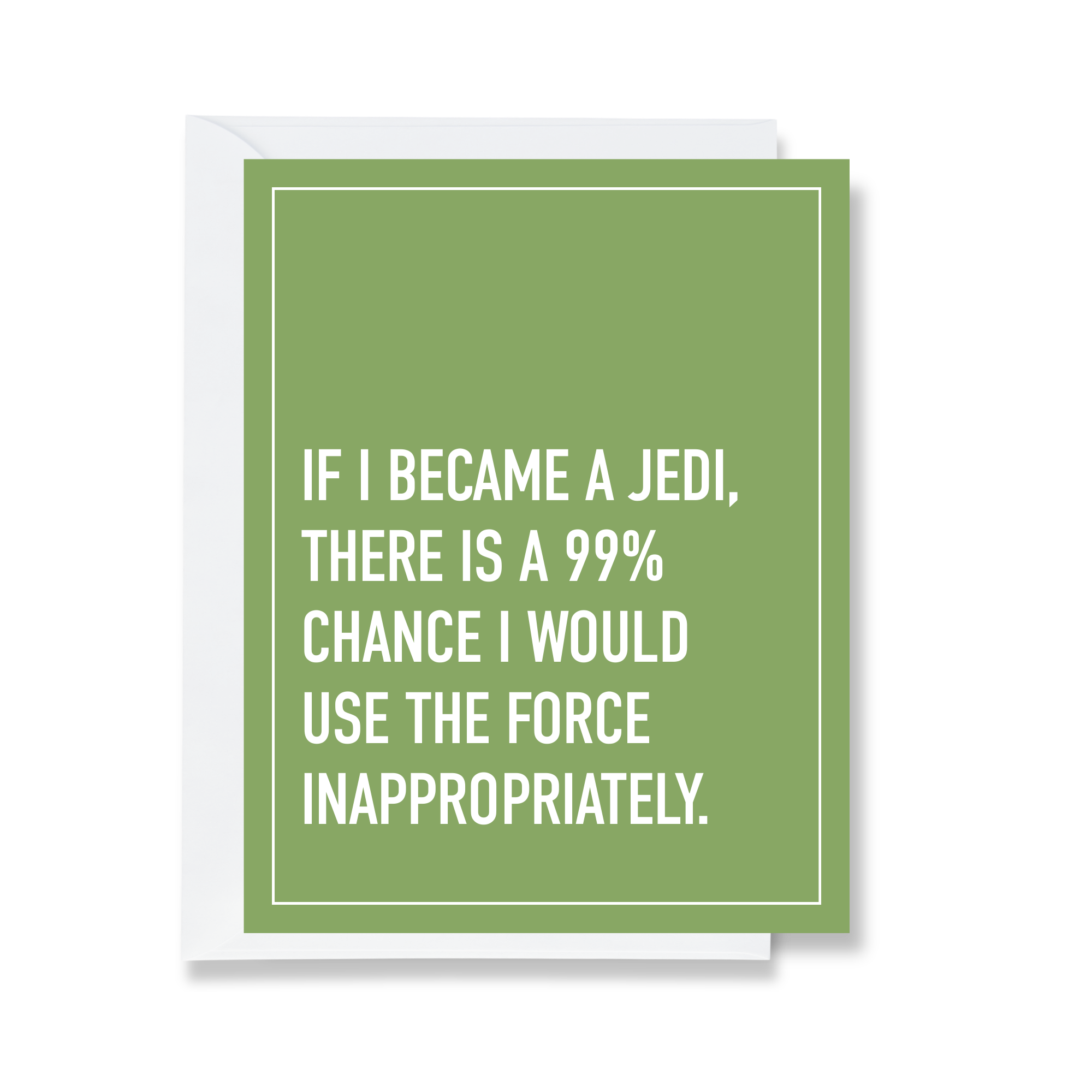 If I Became a Jedi Greeting Card
