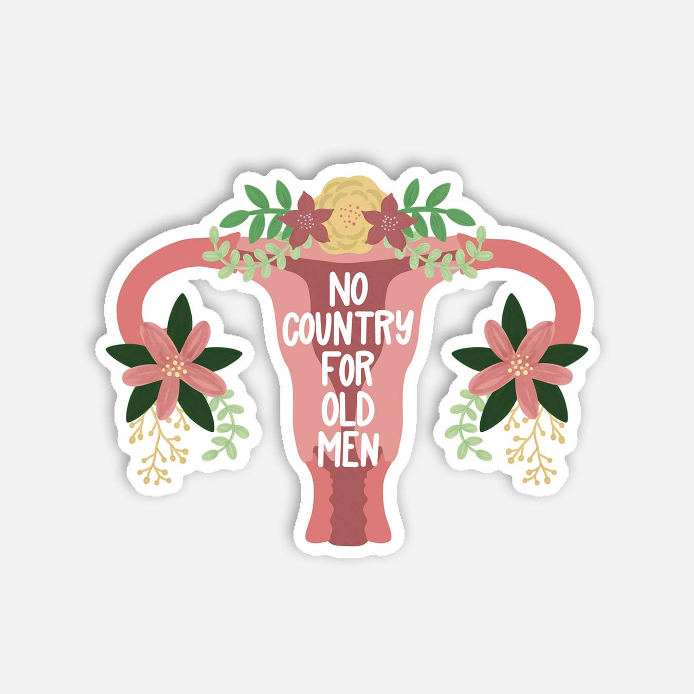 No Country For Old Men Pro Choice Sticker