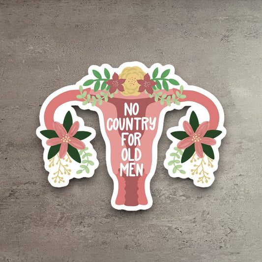 No Country For Old Men Pro Choice Sticker