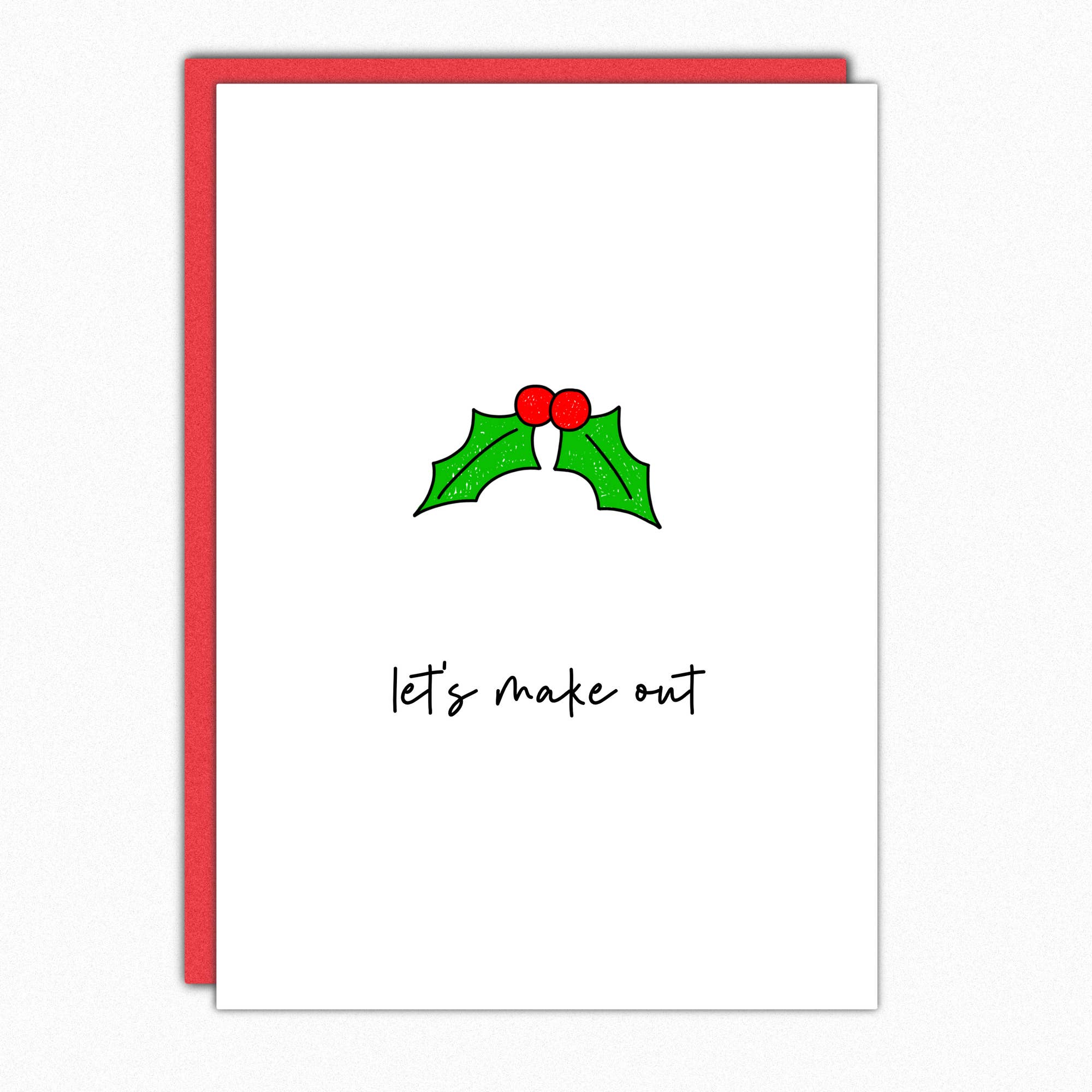 Let's Make Out Christmas Card