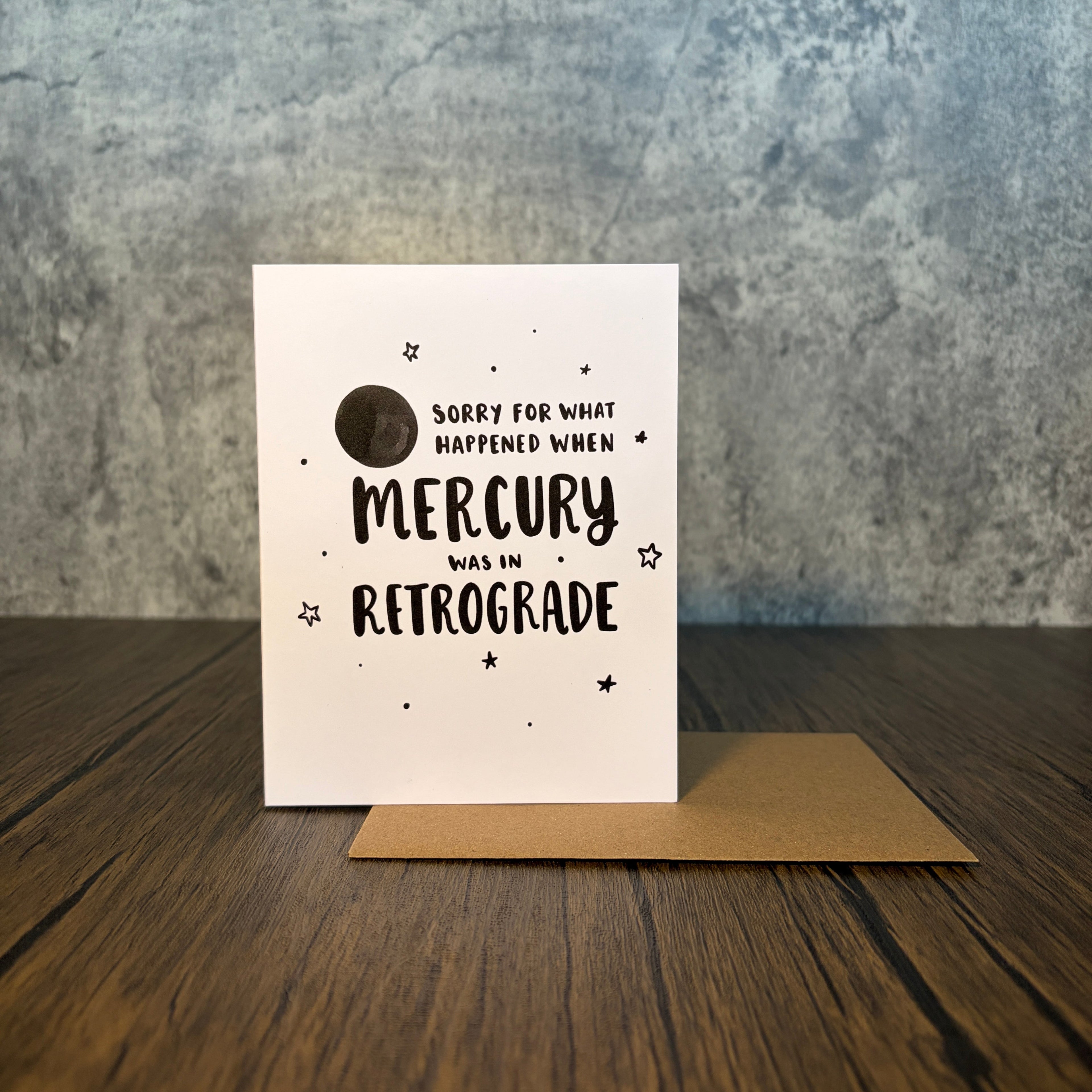 Mercury Retrograde Card