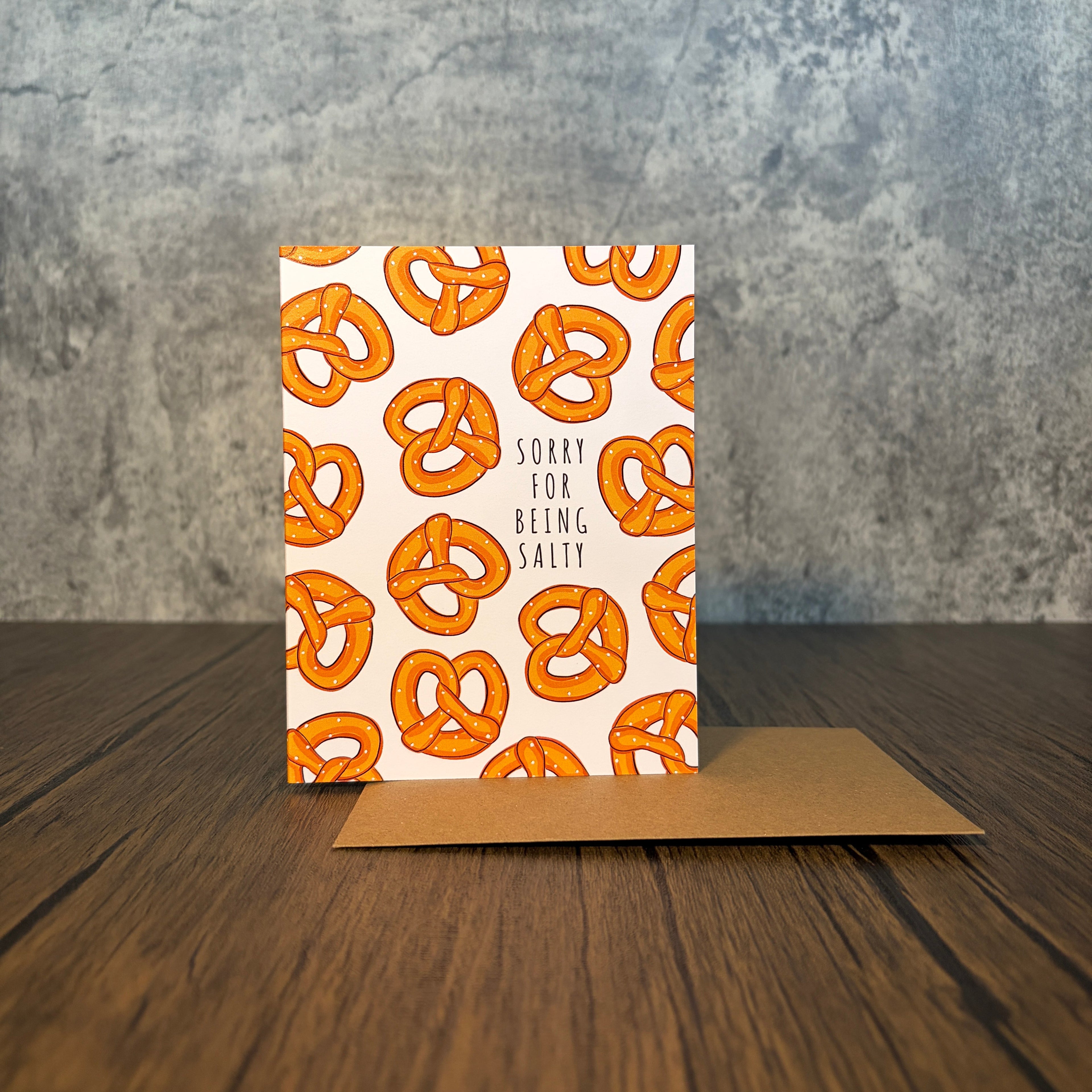 Sorry for Being Salty Apology Card