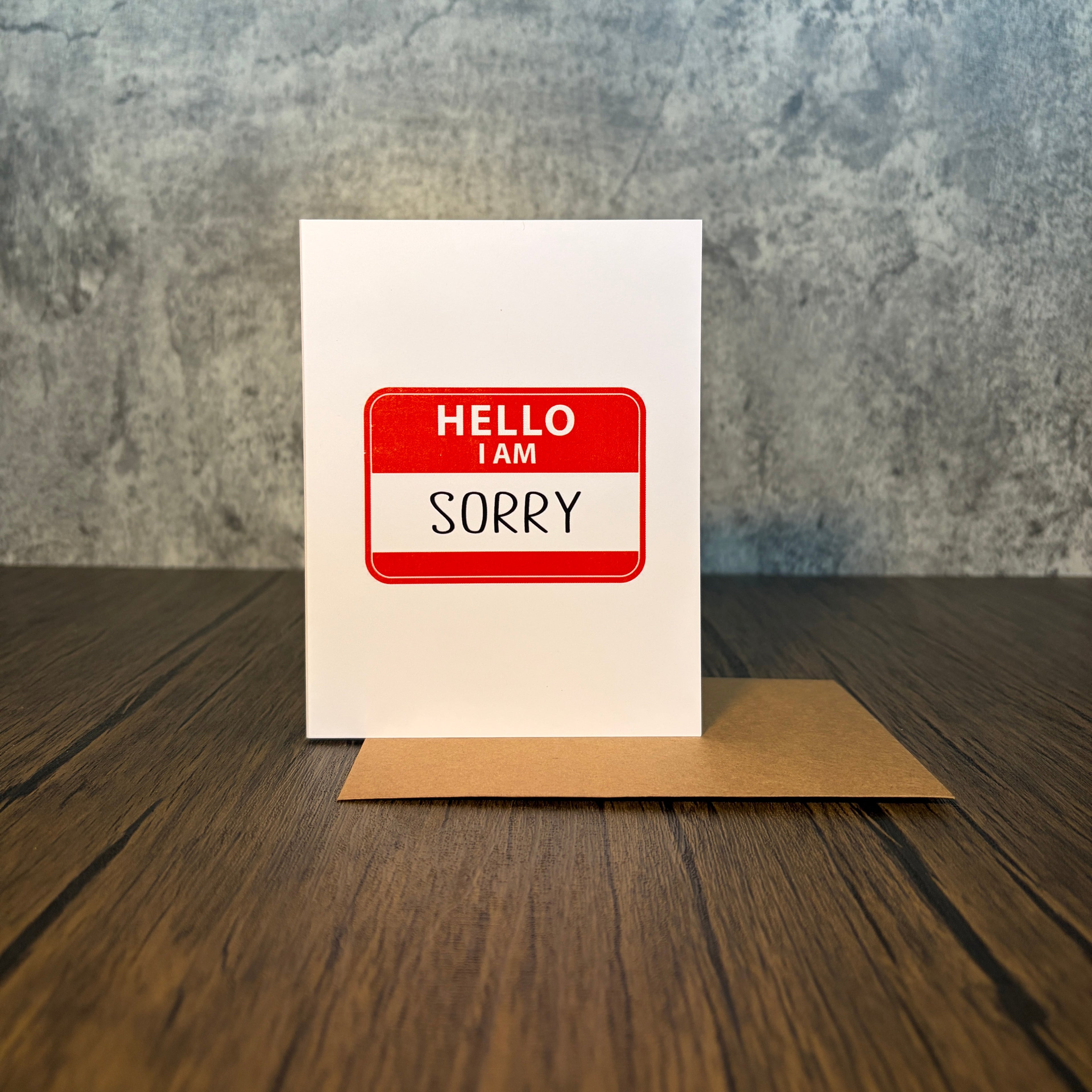 Hello, I Am Sorry – Apology Greeting Card