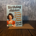 The More You Weigh Vintage Birthday Card