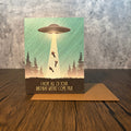 UFO Birthday Wishes Card