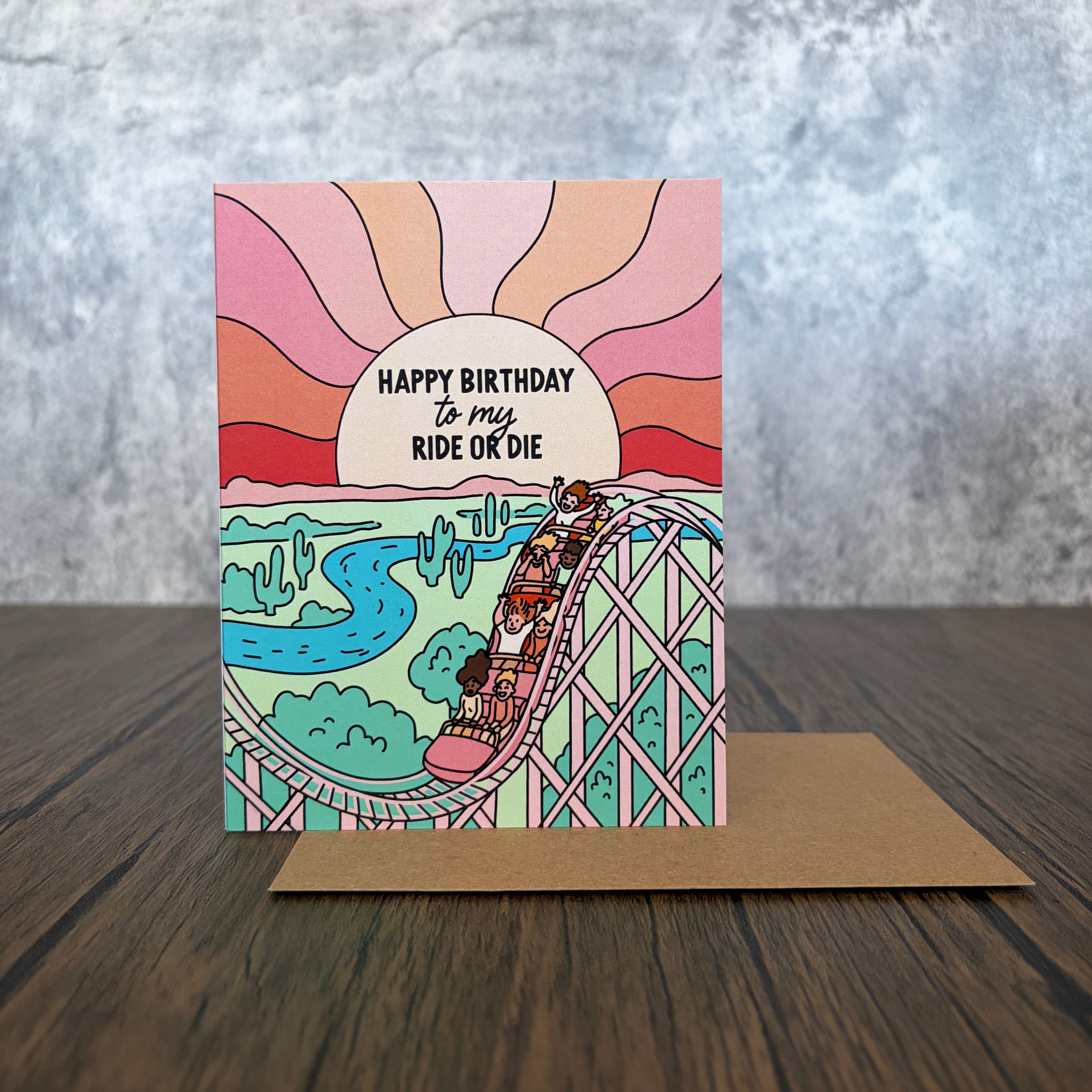 Ride or Die Birthday Card