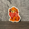 Literally Just a Girl Puppy Sticker