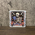 Booktrovert Skeleton Vinyl Sticker
