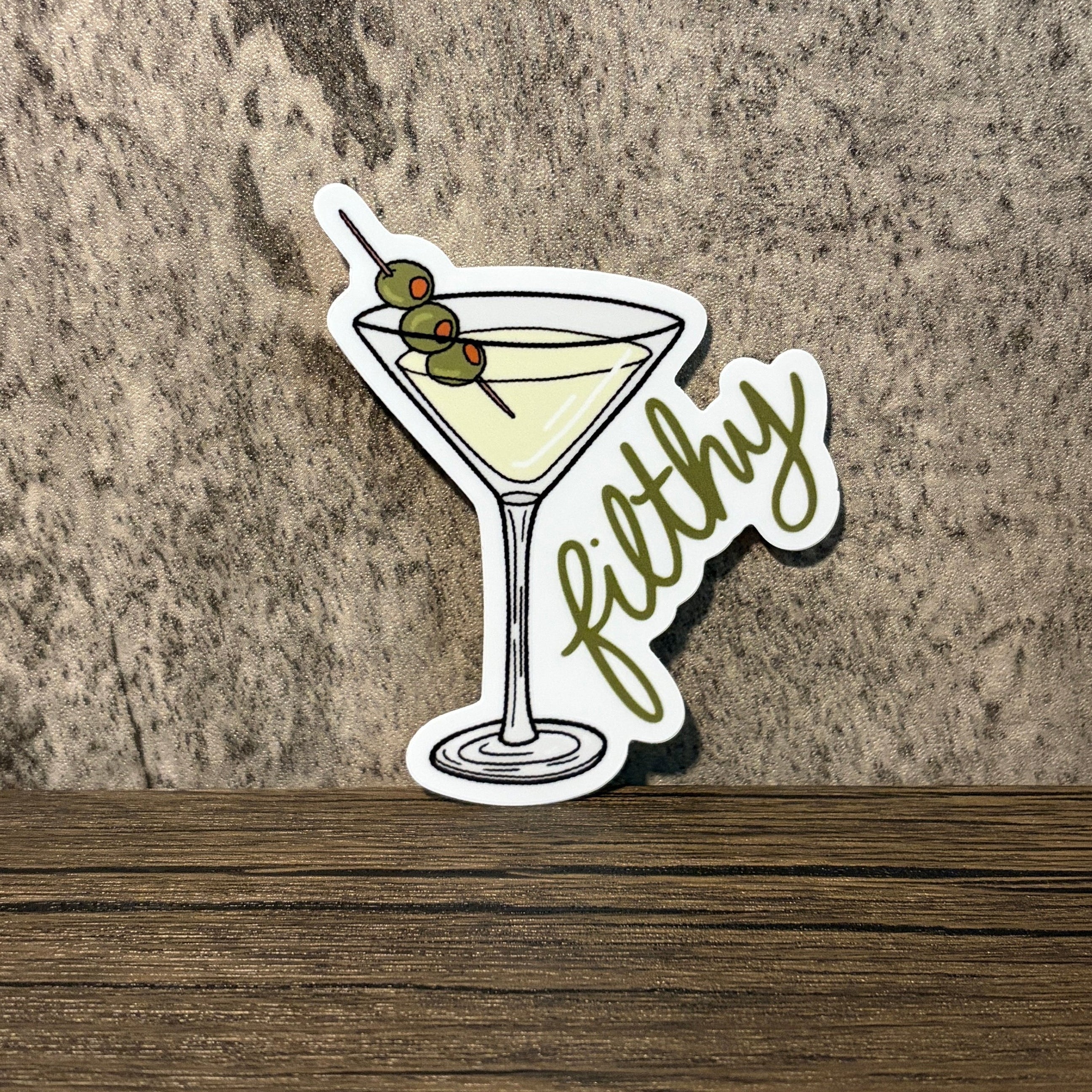 Filthy Dirty Olive Martini Sticker
