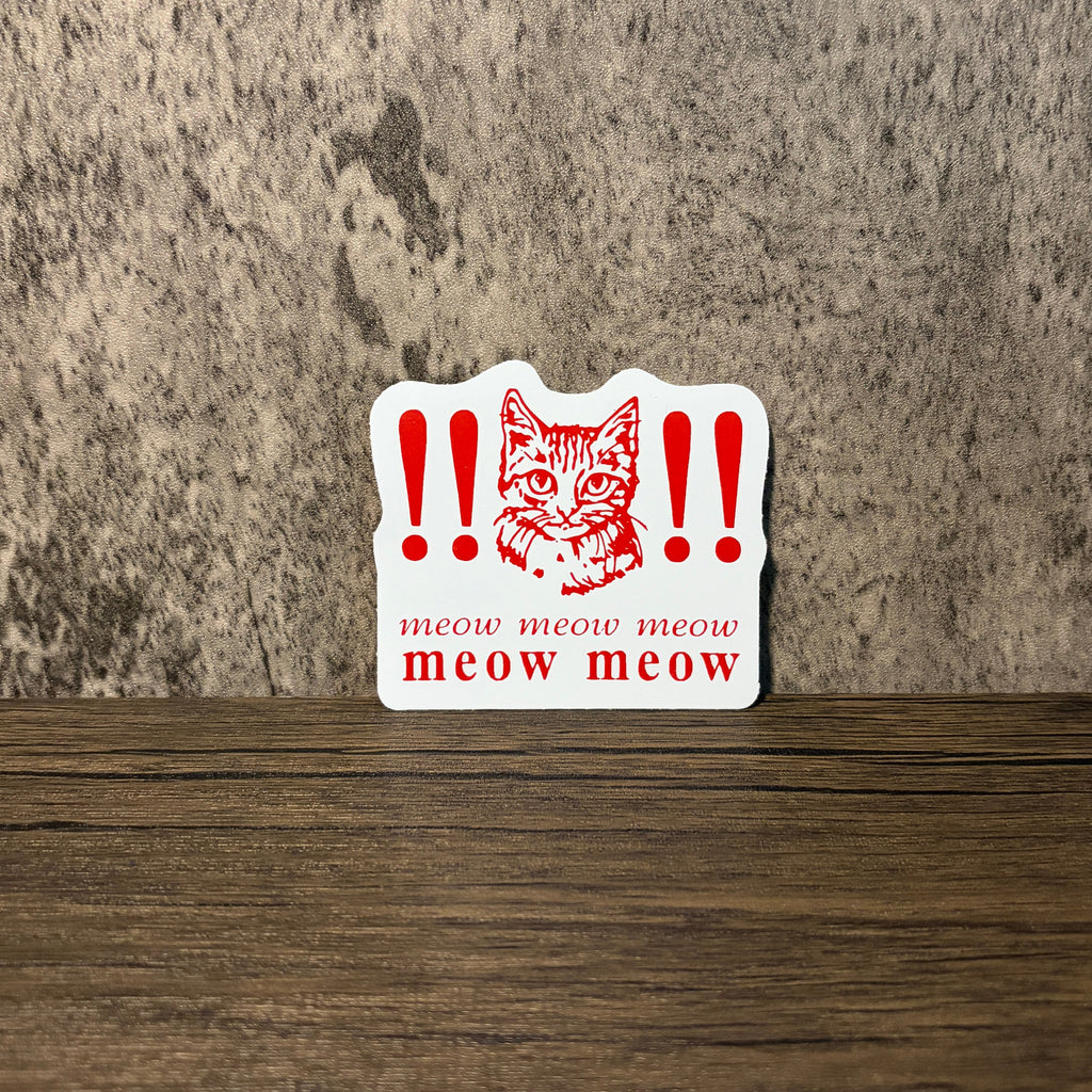 Meow Meow Meow Vinyl Sticker