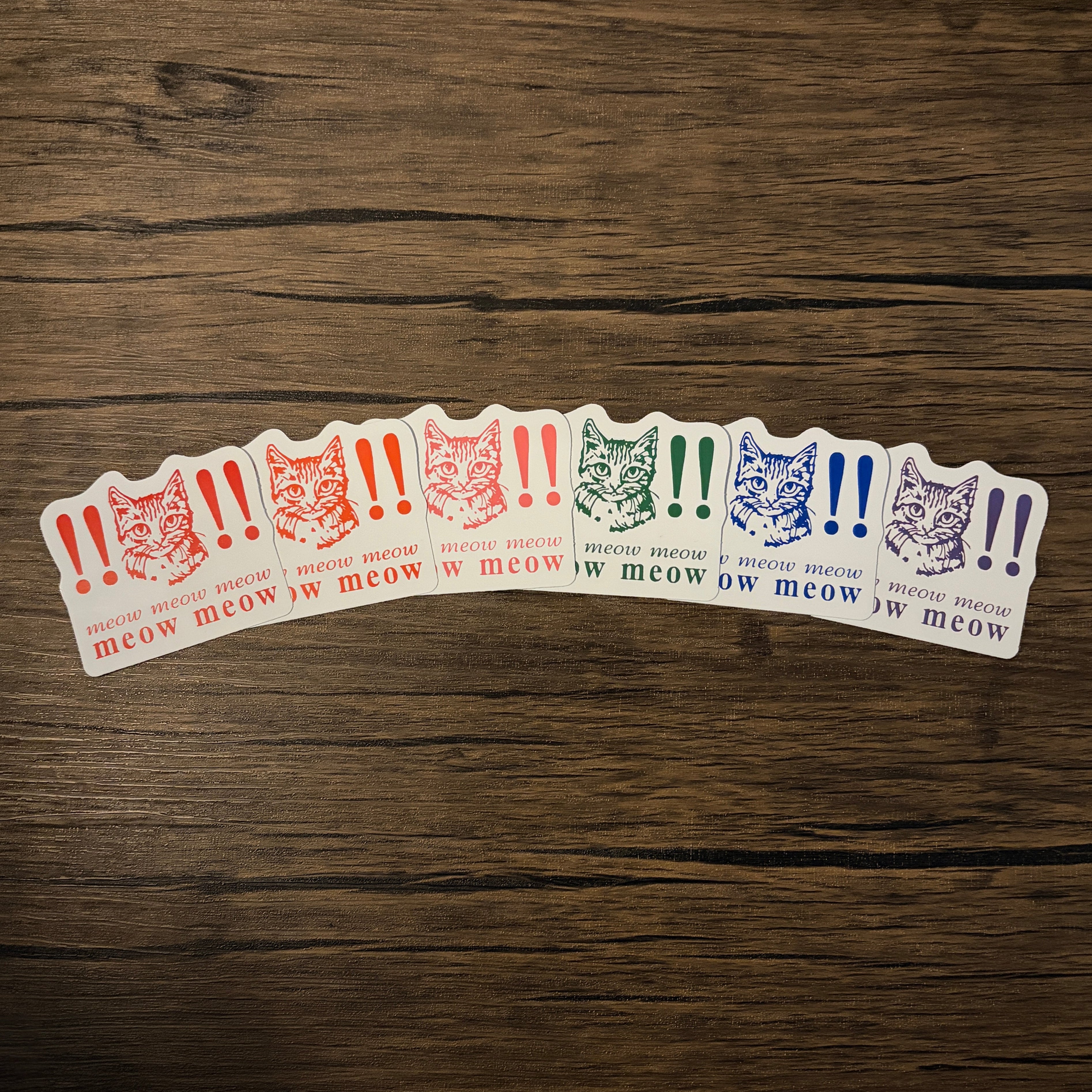 Meow Meow Meow Vinyl Sticker