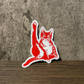 Cat Plays the Violin Sticker