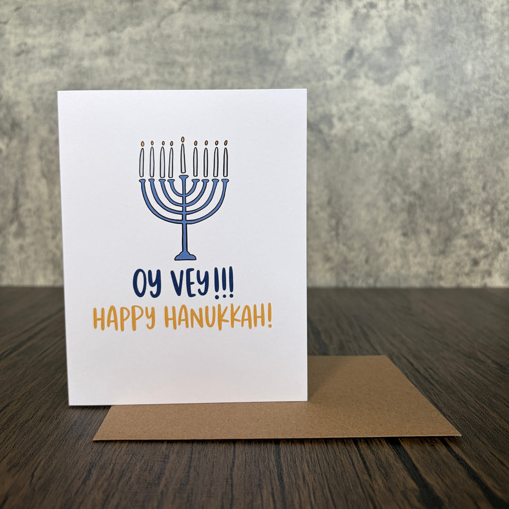 Oy Vey Hanukkah Card