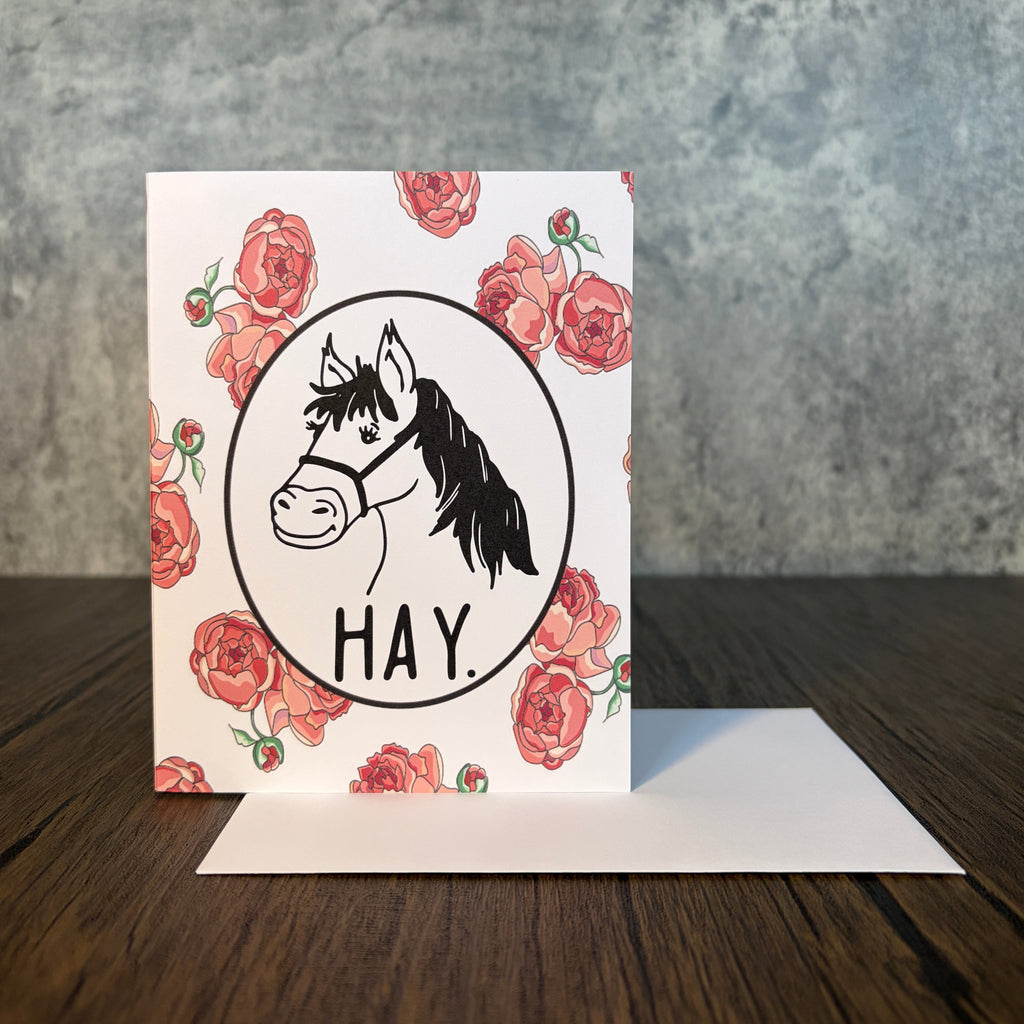 Hay Greeting Card