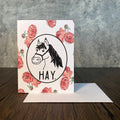 Hay Greeting Card