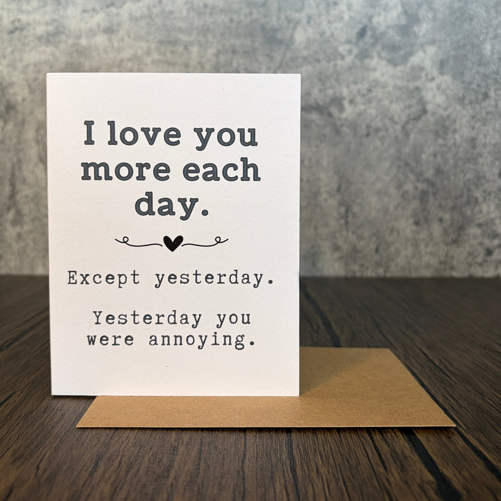 I Love You More Greeting Card