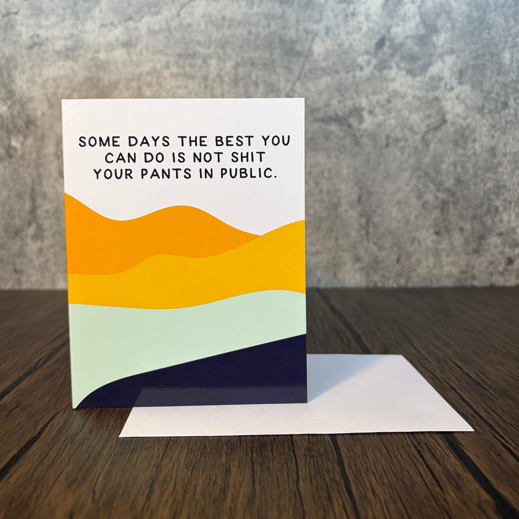 Shit Pants in Public Greeting Card