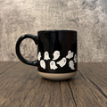 Ghost Pattern Stoneware Coffee Mug
