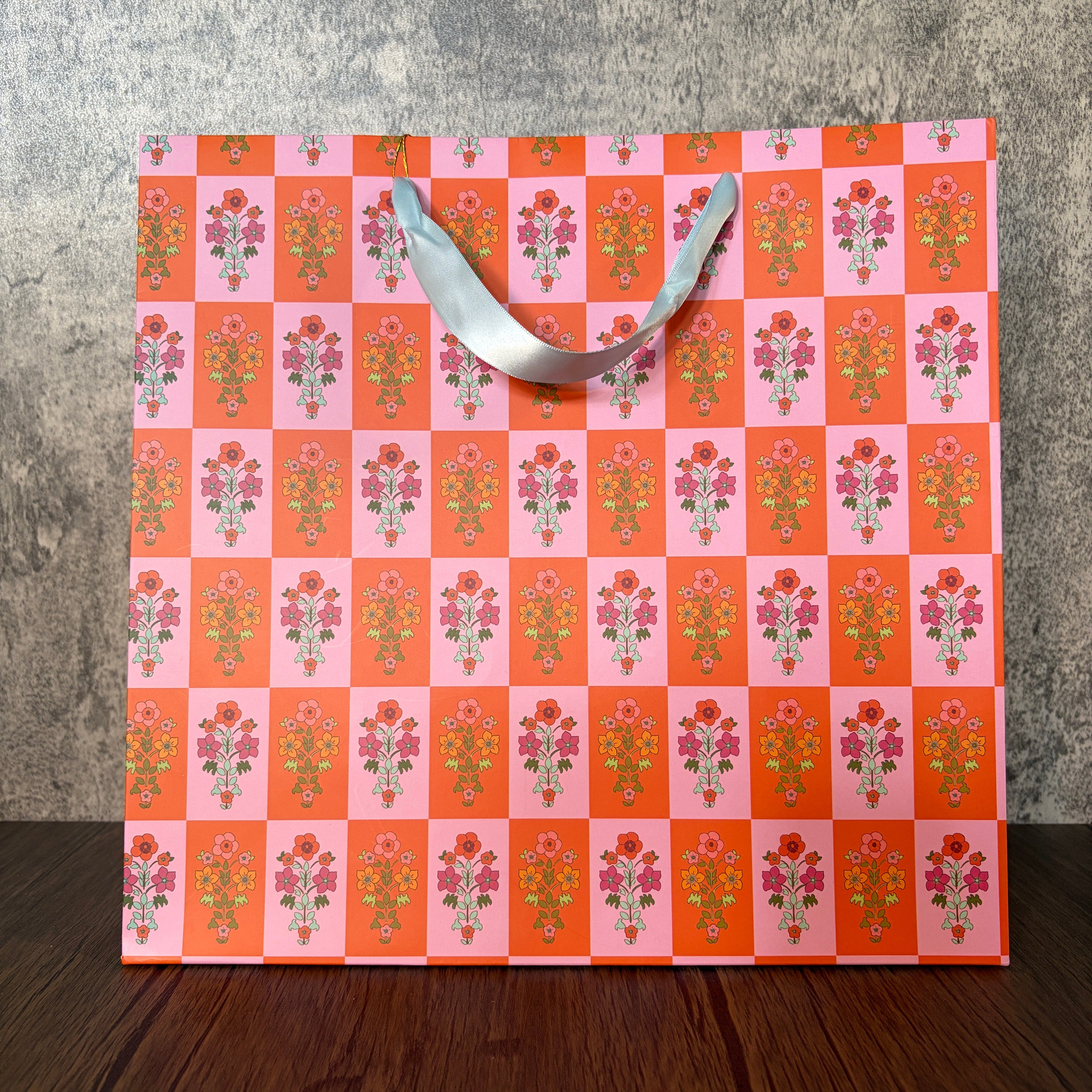 Large Gift Bag - Pink Ditsy