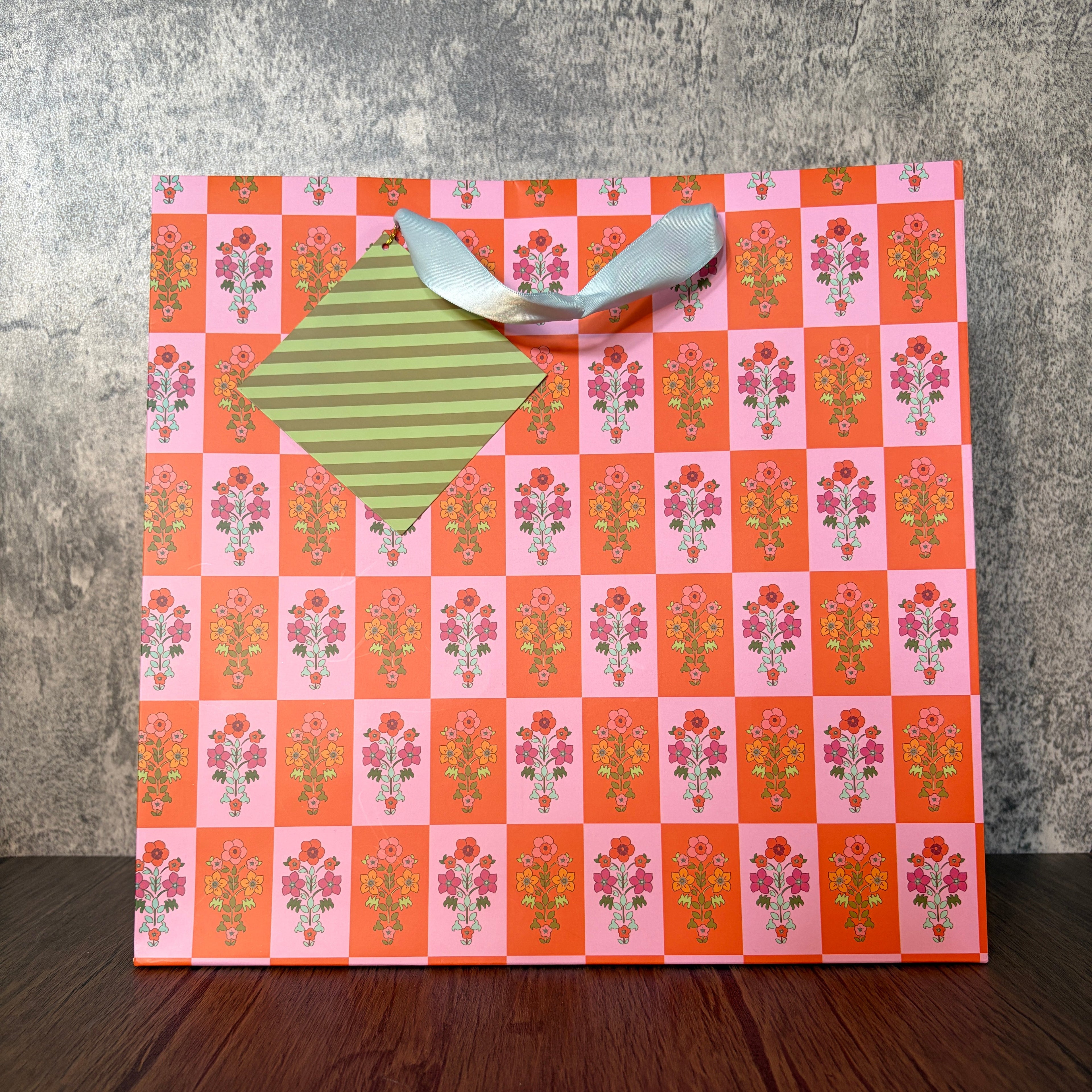 Large Gift Bag - Pink Ditsy