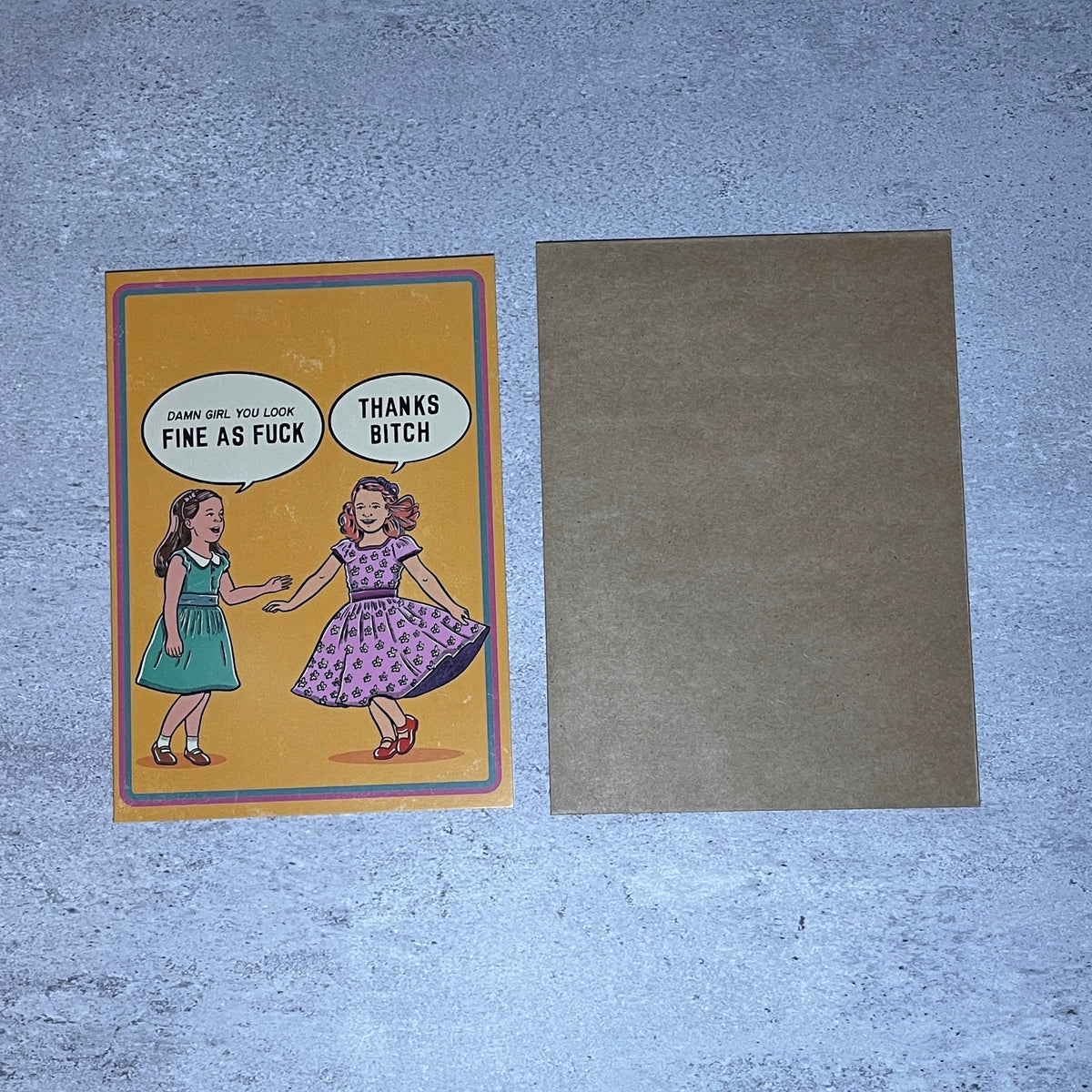 Damn Girl Greeting Card