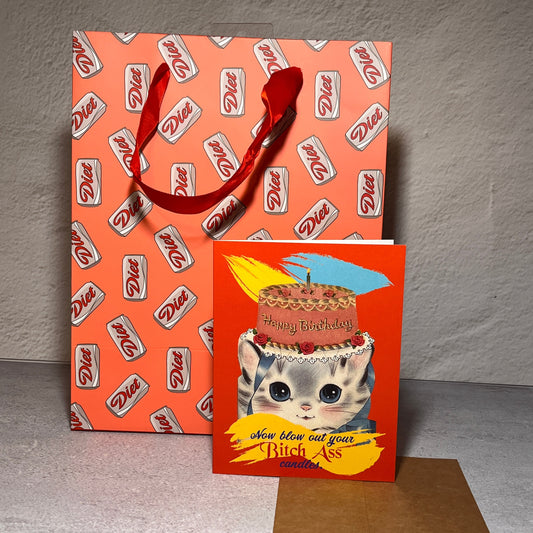 Bitch Ass Candles Birthday Card