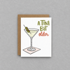 A Tini Bit Older Martini Birthday Card photo 1 on the lighter grey backdrop