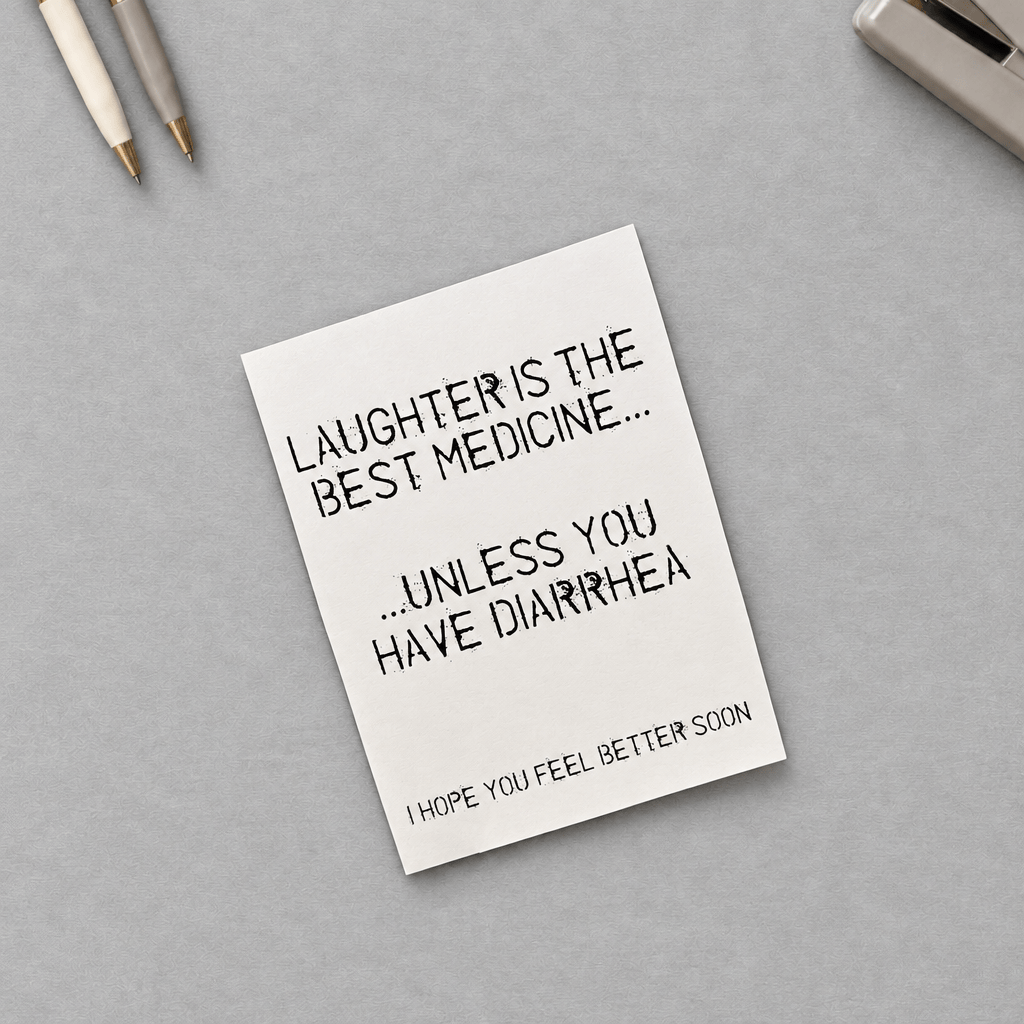 Best Medicine Card photo 4 on the lighter grey backdrop