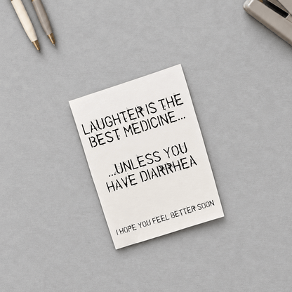 Best Medicine Card photo 4 on the lighter grey backdrop