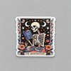 Booktrovert Skeleton Sticker photo 1 on the lighter grey backdrop