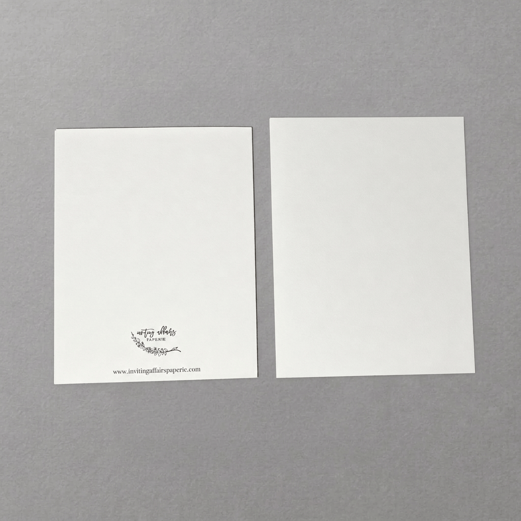 Card back and envelope with darker grey background
