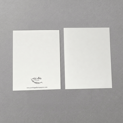 Card back and envelope with darker grey background