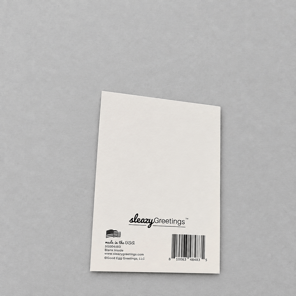 Clever Little Shit Congratulations Card photo 6 on the lighter grey backdrop