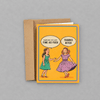 Damn Girl Greeting Card photo 1 on the lighter grey backdrop