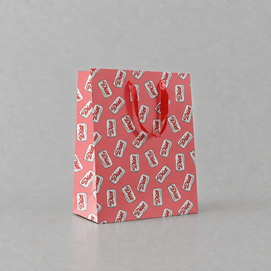 Diet Soda Can Gift Bag photo 3 on the lighter grey backdrop