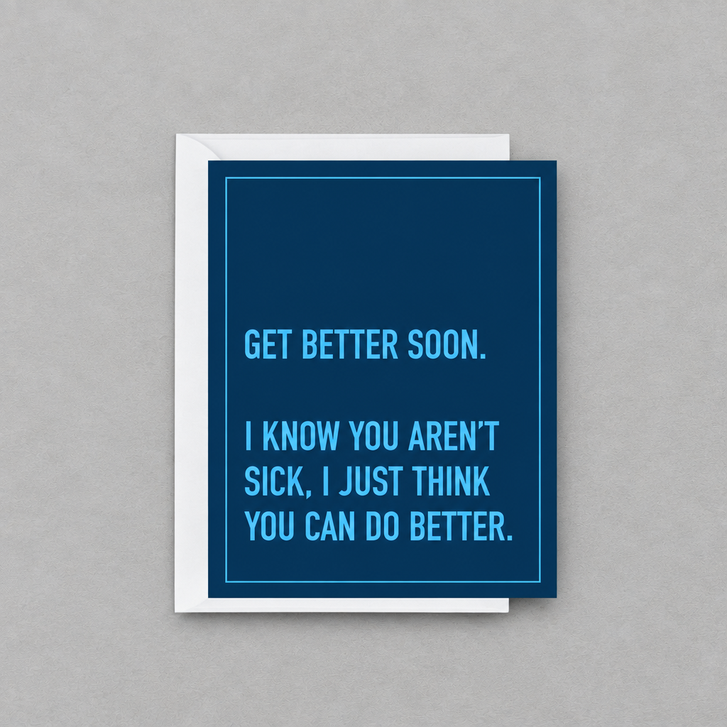 Do Better Greeting Card photo 1 on the lighter grey backdrop