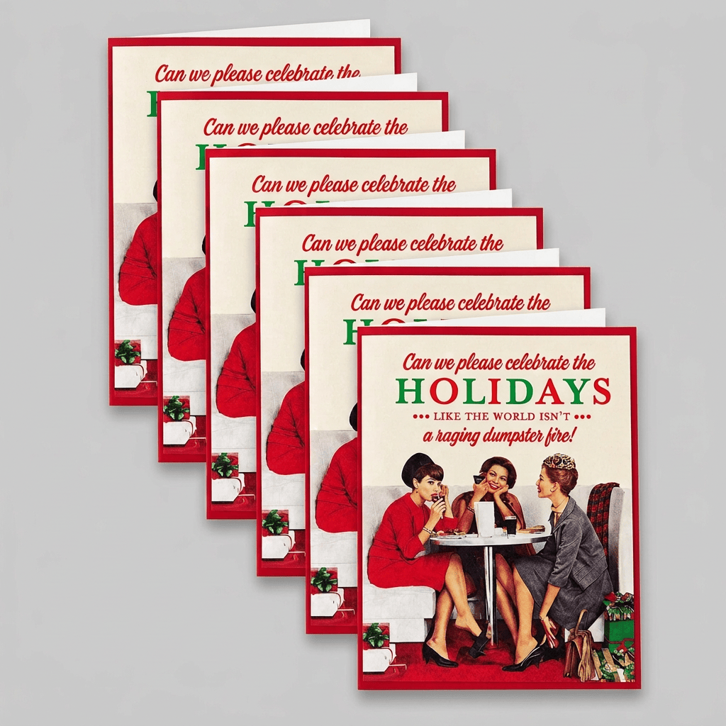 Dumpster Fire card pack with a slightly darker gray background