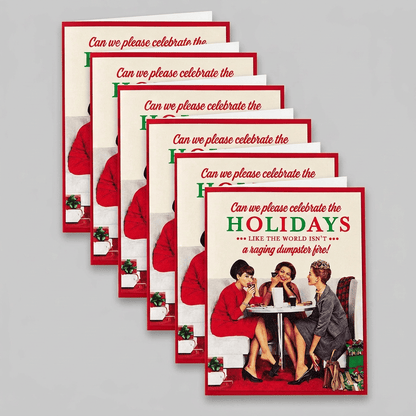 Dumpster Fire card pack with a slightly darker gray background